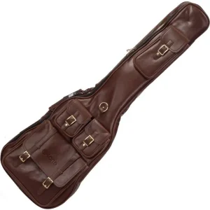 X-tone Deluxe Leather Electric Bass Bag - Medium Brown Prix Bas