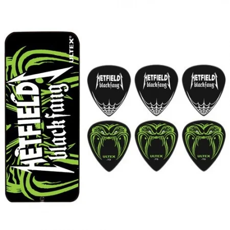 Jim dunlop PH112T973 James Hetfield Collector Box PACK DE 6 - 0.73MM Populaire
