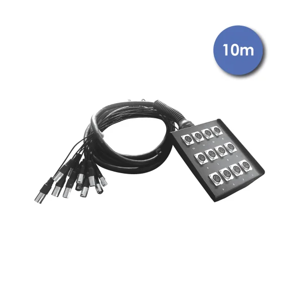 Power acoustics Boîtier de Scène 2158 - 12 Entrées 10m Must-Have