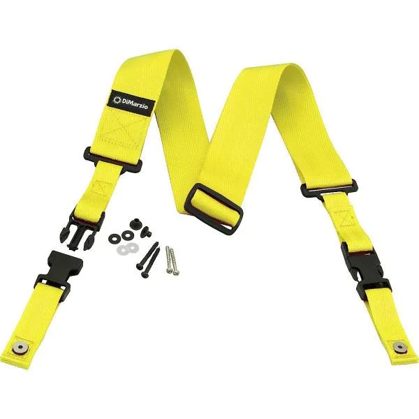 Dimarzio Cliplock DD2200 Nylon 5cm Jaune Satisfait Ou Remboursé