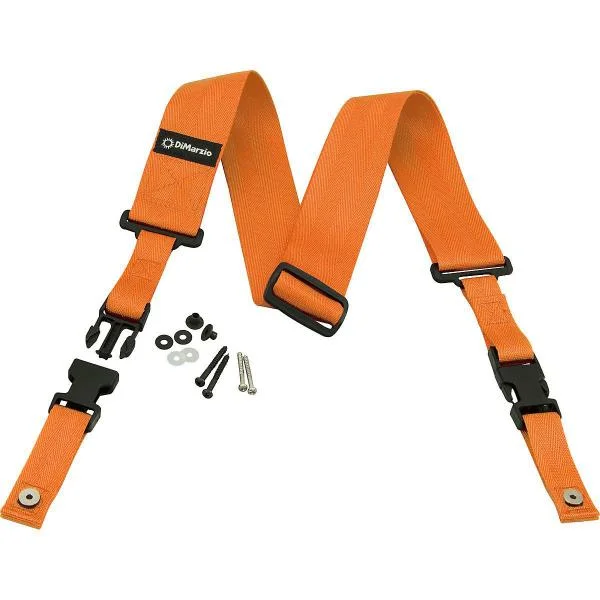 Soldes Dimarzio Cliplock DD2200-OR Nylon 5cm Orange