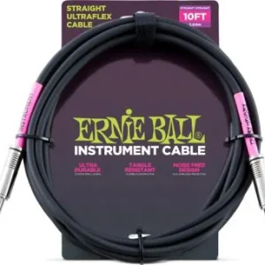 Ernie ball Ultraflex - 3m - Black Bon Plan