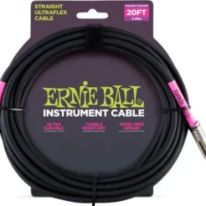 Ernie ball Ultraflex - 6m - Black Soldes