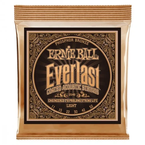 Marque Ernie ball Folk (6) 2548 Everlast Coated Phosphor Bronze 11-52 - jeu de 6 cordes