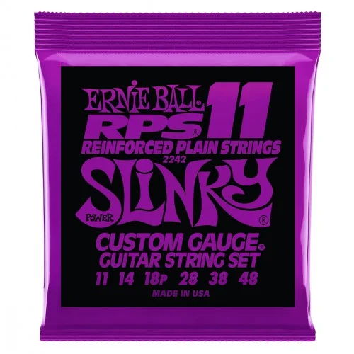 Ernie ball Electric (6) 2242 RPS Power Slinky 11-48 - jeu de 6 cordes Prix Cassé