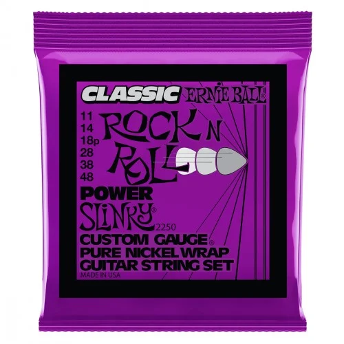 Jusqu'à Épuisement Des Stocks Ernie ball Electric (6) 2250 Classic Rock N Roll Power Slinky 11-48 - jeu de 6 cordes