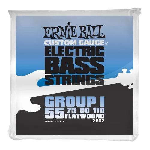 Ernie ball BASS (4) 2802 Flatwound Group 1 55-110 - jeu de 4 cordes Prix Promo