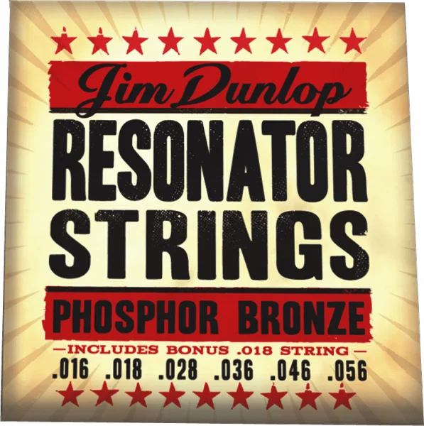 Jim dunlop Resonator Strings 16-56 - jeu de 6 cordes Offre Spéciale