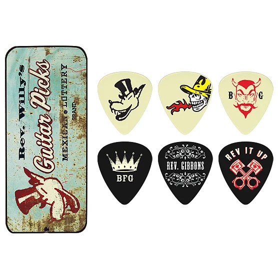 Quantité Limitée Jim dunlop RWT03H Reverend Willy Collector PACK DE 6