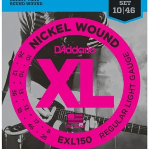 Promotion Saisonnière D‘addario EXL150 Nickel Round Wound 12-String, Regular Light, 10-46 - jeu de 6 cordes