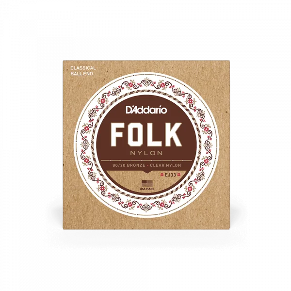 D‘addario EJ33 Folk Nylon (6) 80/20 Bronze Wrap - jeu de 6 cordes Offre Exclusive