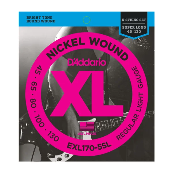 Acheter En Ligne D‘addario XL-EXL 170-5SL Super Long Scale - jeu de 5 cordes