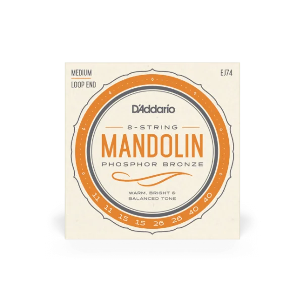 D‘addario EJ74 Mandolin Phosphor Bronze 11-40 - jeu de 6 cordes Offre Du Jour