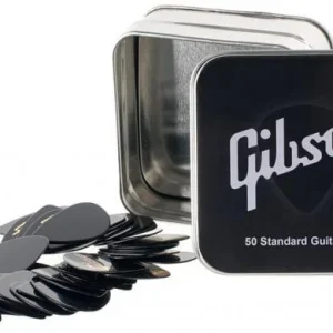 Paiement Sécurisé Gibson APRGG50-74H PICK TIN STANDARD STYLE HEAVY BOITE METAL PACK DE 50