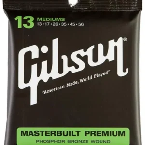 Populaire Gibson Acoustic MB13 Masterbuilt Premium Phosphor Bronze Medium 13-56 - jeu de 6 cordes