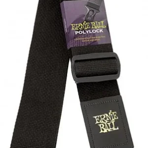 Nouvelle Collection Ernie ball Polylock Guitar Strap - Black