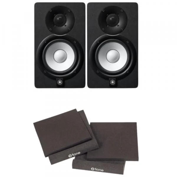 Pas Cher Yamaha HS7 Black (la paire) + Mousses isolantes
