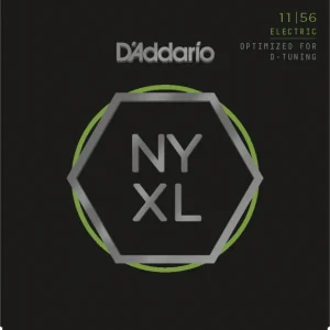 D‘addario NYXL1156 Nickel Wound, Medium Top / Extra-Heavy Bottom, 11-56 Petit Prix