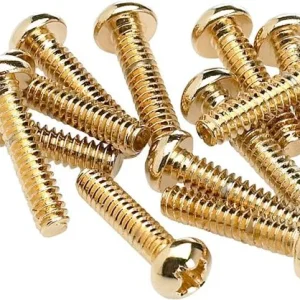 Fender Pickup & Selector Switch Mounting Screws (12) - Gold Authentique