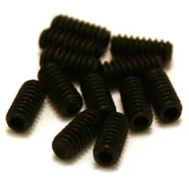 Authentique Fender Saddle Height Adjust Screws American Series Strat black (X12)