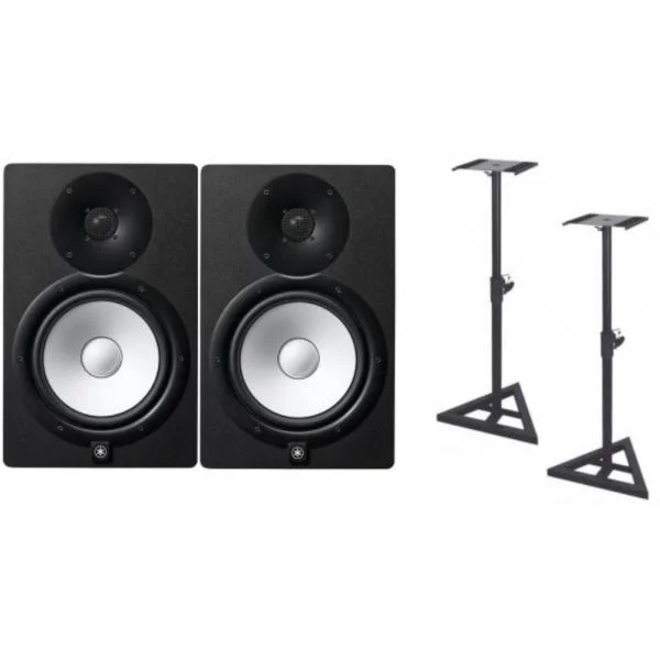Yamaha HS8 + Stands Monitors - la paire Livraison Express
