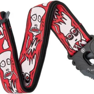 D‘addario Joe Satriani Woven Planet Lock Guitar Strap Up In Flames Petit Prix