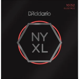 D‘addario NYXL1052 Nickel Wound Electric Guitar Strings, Light Top / Heavy Bottom, 10-52 - jeu de 6 cordes Expédition Rapide