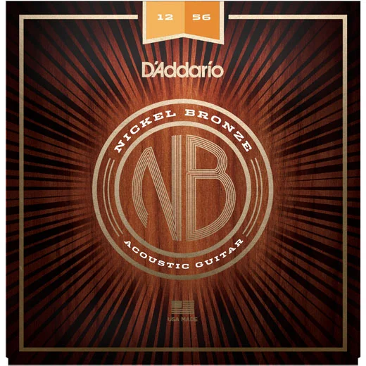 Offre Du Jour D‘addario NB1256 Acoustic Nickel Bronze Set 12-56 - jeu de 6 cordes