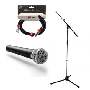 Paiement Sécurisé Shure SM58 + Pied perche X-tone + Câble XLR 3M