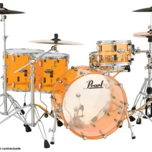 Pearl CRB524FPC-732 Crystal Beat 2TB Rock 22 - 4 fûts - tangerine glass Acheter Direct