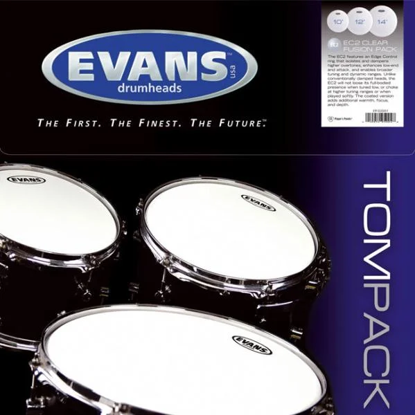 Evans Tom Pack G1 Coated Standard - TPG1CTDS - pack peaux Solde