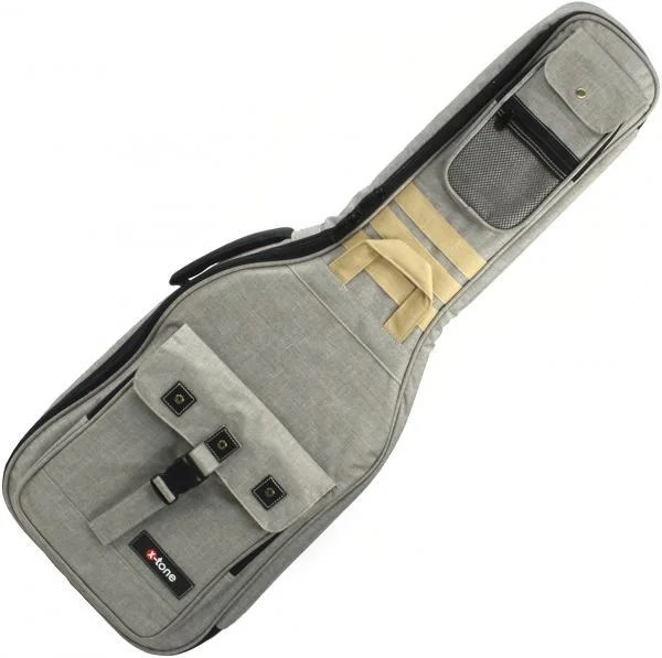 X-tone Deluxe Nylon Electric Guitar Bag - Grey Paiement Sécurisé