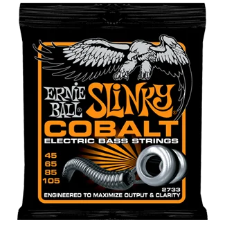Ernie ball Bass (4) 2733 Slinky Cobalt 045-105 - jeu de 4 cordes Affaire À Saisir