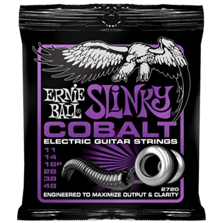Ernie ball Electric (6) 2720 Cobalt Power Slinky 11-48 - jeu de 6 cordes Produit De Marque