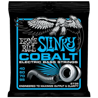 Promotion Saisonnière Ernie ball Bass (4) 2735 Slinky Cobalt 040-095 - jeu de 4 cordes