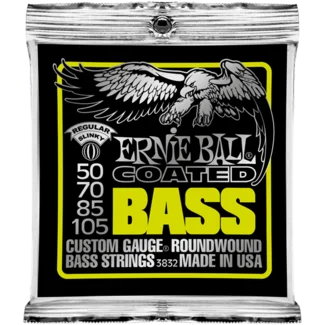 Ernie ball Bass (4) 3832 Coated Regular Slinky 50-105 - jeu de 4 cordes Nouveauté