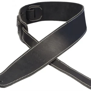 Expédié Aujourd'hui X-tone xg 3153 Leather Guitar Strap - Black