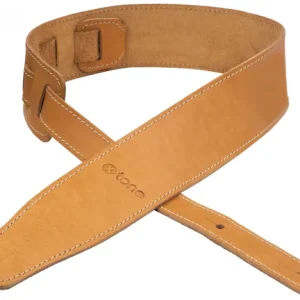 X-tone xg 3150 CLASSIC LEATHER GUITAR STRAP CUIR 6.5CM BROWNSTONE Caramel Commander Maintenant