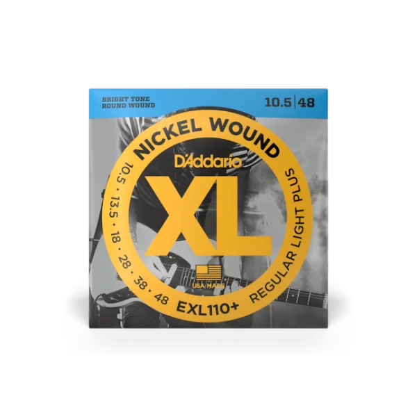 D‘addario EXL110+ Nickel Wound, Regular Light Plus, 10.5-48 - jeu de 6 cordes Bon Plan