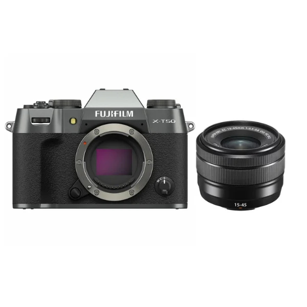 Fujifilm X-T50 with XC 15-45mm f/3.5-5.6 (Anthracite) – Camera Prix Cassé