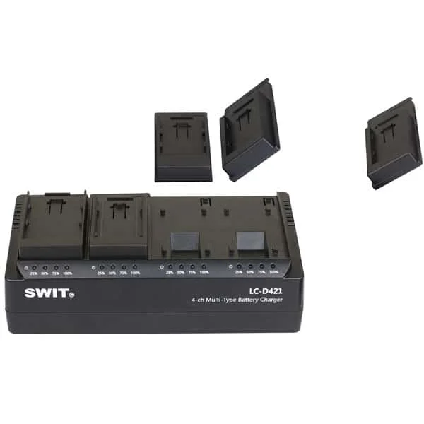 Expédition Rapide SWIT LC-D421-BODY – 4-way charger for DV batteries