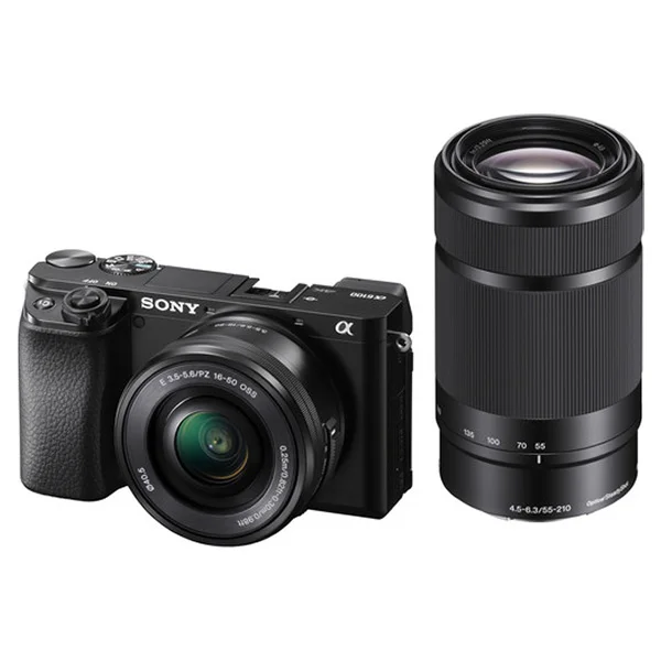 Authentique Sony Alpha 6100 + 16-50mm + 55-210mm – Camera with lenses