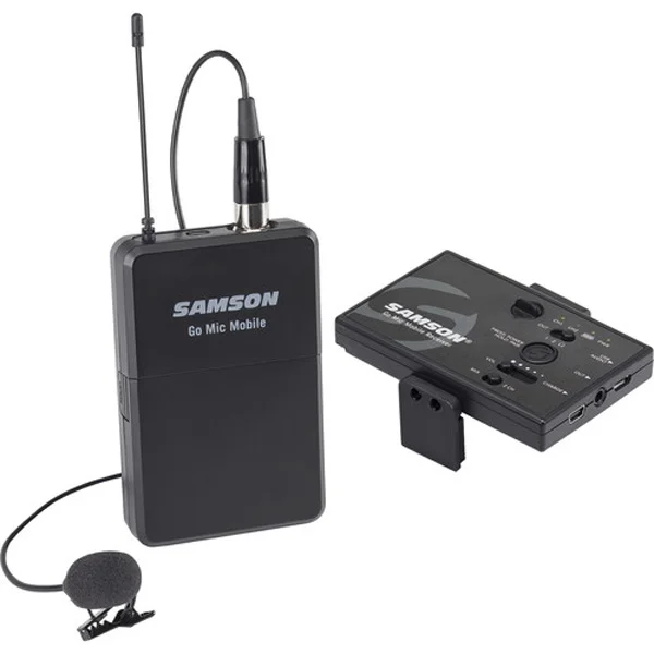 2-CHANNEL WIRELESS KIT FOR SMARTPHONE WITH SAMSON GO MIC MOBILE LAVALIER MICROPHONE Soldes