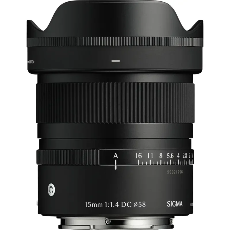 Vente Flash Sigma 15mm f/1.4 DC Contemporary (Sony E) – Objective