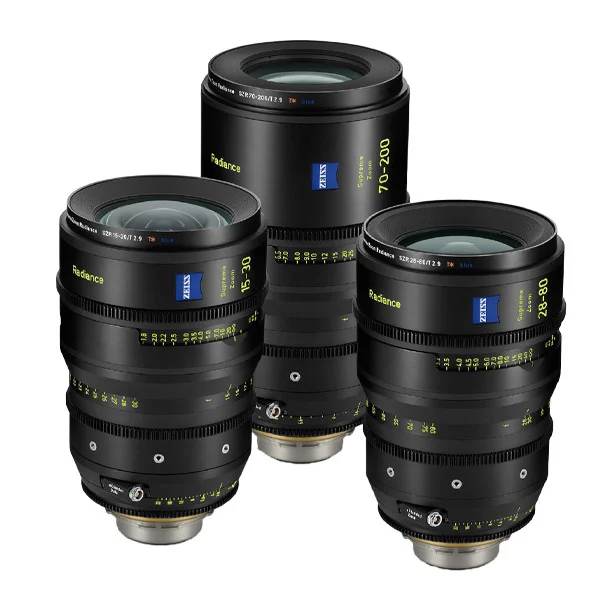 Acheter En Ligne ZEISS Supreme Zoom Radiance T2.9 15-30mm, 28-80mm, 70-200mm (ARRI PL, Impérial) – Kit Objectif Zoom Cinéma