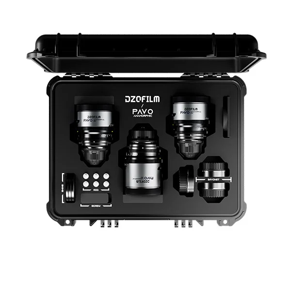 Affaire À Saisir DZOfilm Pavo 2x Anamorphic Prime A set 28/40/75mm (Blue, Imperial)