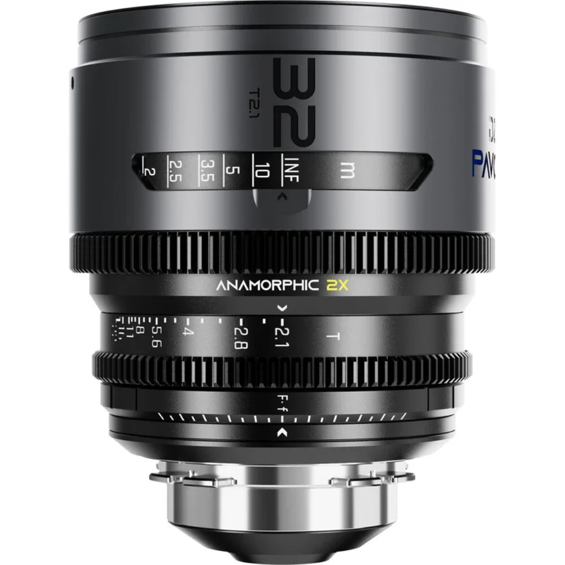 Expédition Rapide DZOfilm Pavo 2x Anamorphic Prime 32mm T2.1 (Bleu, Métrique, PL/EF)