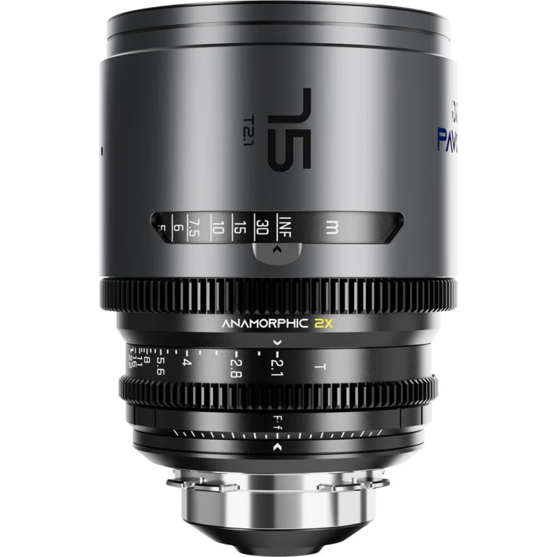 Quantité Limitée DZOfilm Pavo 2x Anamorphic Prime 75mm T2.1 (Blue, Imperial, PL/EF)