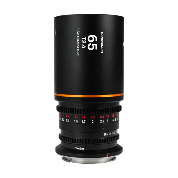 Dernier Modèle Laowa Nanomorph 65mm T2.4 1.5X S35 (Canon RF, Amber) – Lens