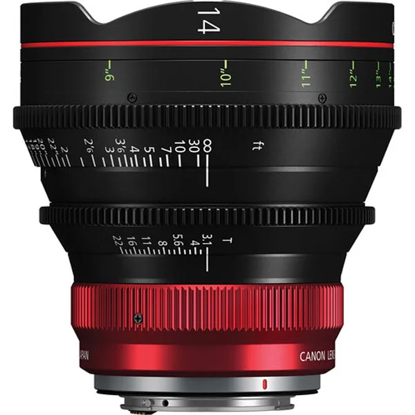 Bon Plan Canon CN-R 14mm T3.1 LF (Canon RF, Imperial) – Cinema Lens